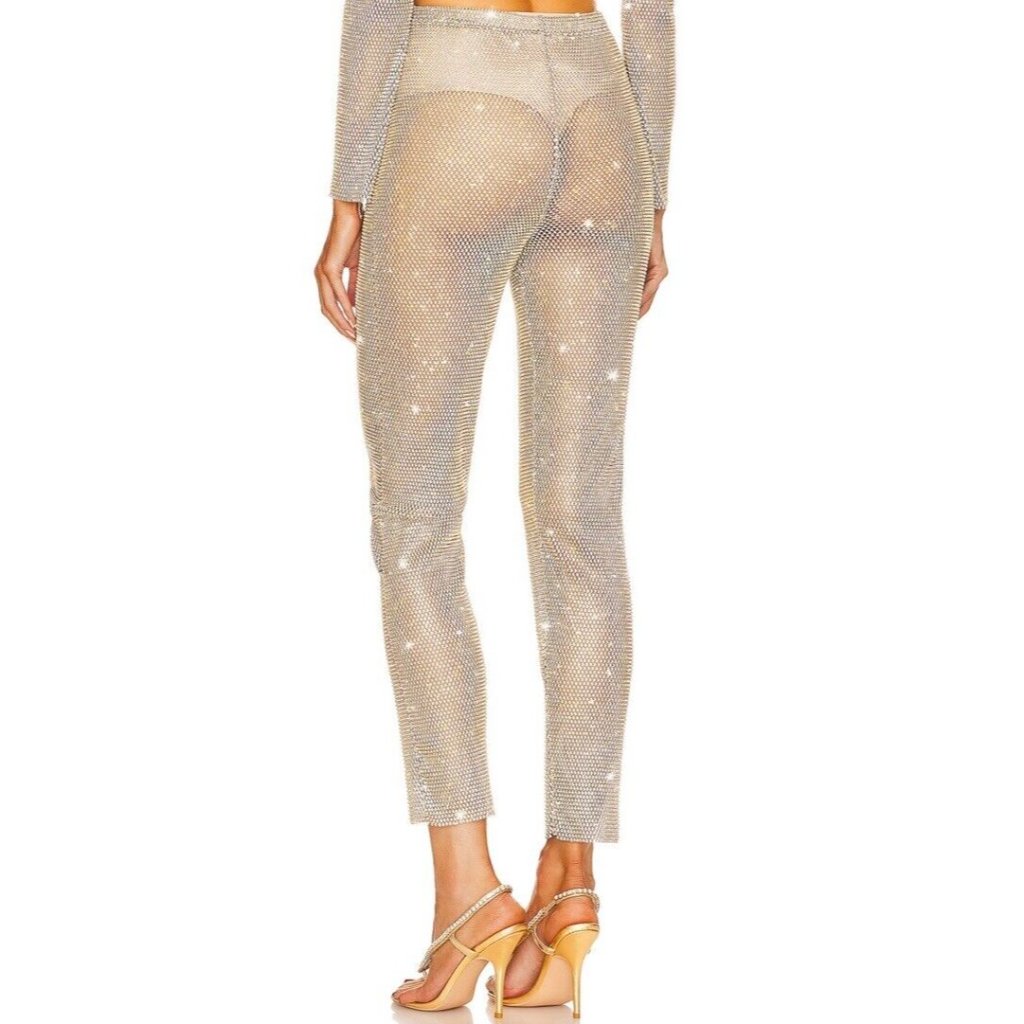Santa Brands X Revolve Pants Golden Rhinestone — image 3 of 5